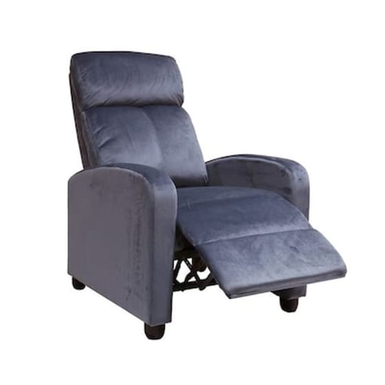 Πολυθρόνα Relax Woodwell Porter από Βελούδο - Γκρι image 0