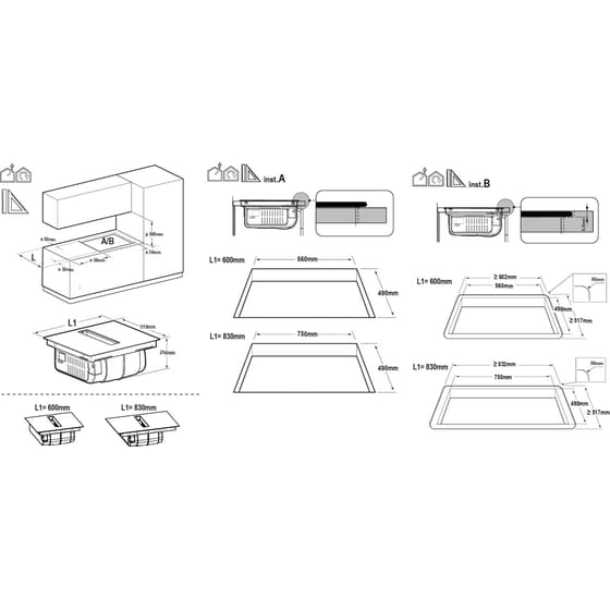 BERTAZZONI P804ICH30NP 83 cm Μαύρο Εστία Επαγωγική Αυτόνομη image 2