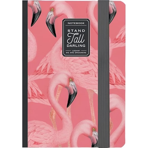 Σημειωματάριο Legam Ριγέ 10x14cm Flamingos (1 Τεμάχιο) image 0
