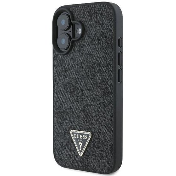 Θήκη Apple iPhone 16 Guess 4G Triangle Strass - Μαύρο image 2