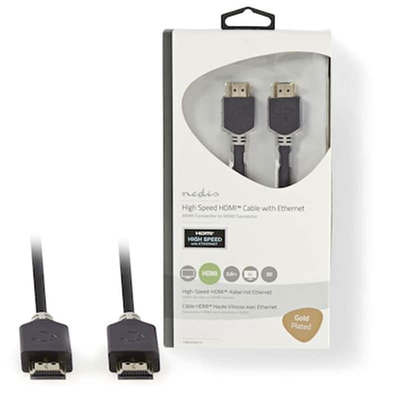 NEDIS Καλώδιο Nedis CVBW34000AT30 HDMI Male σε HDMI Male - 3m