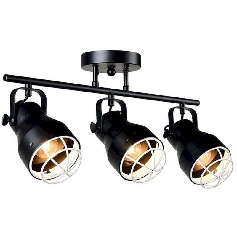 Σποτ Τρίφωτο Aca Dakota Eg169903cb Μεταλλικό - Μαύρο