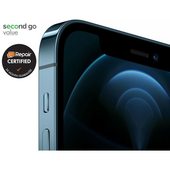 Μεταχειρισμένο Apple iPhone 12 Pro Max 256GB Pacific Blue second go value Certified by iRepair image 3