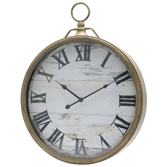 Αναλογικό Ρολόι Aria Trade Τοίχου Φ48 cm - Χρυσό image 0