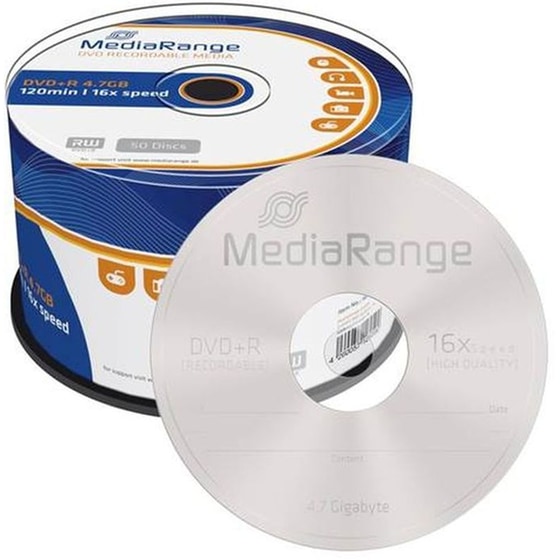 Δίσκοι CD/DVD MediaRange DVD+R 4.7 GB - 50τμχ image 1
