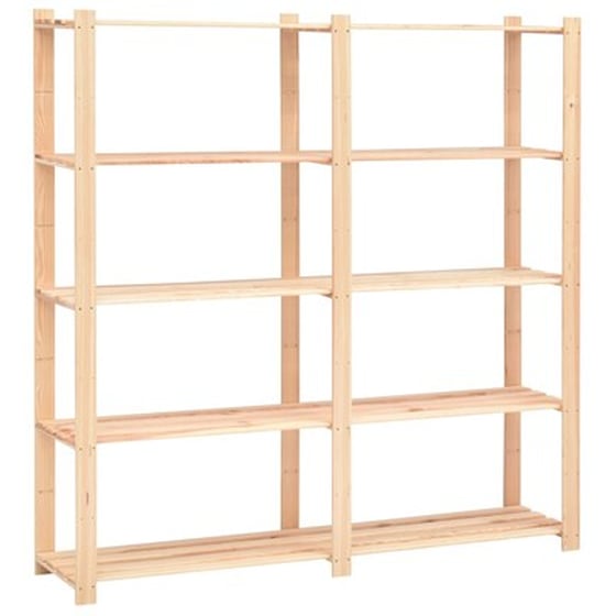 Vidaxl Ραφιέρες 5 Επιπέδων 10τεμ 500 Κ 170x38x170 Εκ Μασίφ Ξύλο Πεύκου image 3