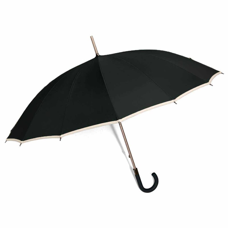 Ομπρέλα Βροχής Benzi Μπαστούνι Αυτόματη Φ61 Υφασμάτινο Μαύρο