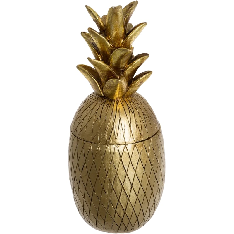 Διακοσμητικό Δοχείο Spitishop Pineapple από Polyresin 9.5x24cm - Χρύσο