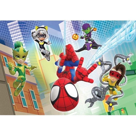 Παιδικό Παζλ Clementoni Super Color Marvel Spidey Και Οι Απίθανοι Φίλοι Του (2x 60 Κομμάτια) image 1