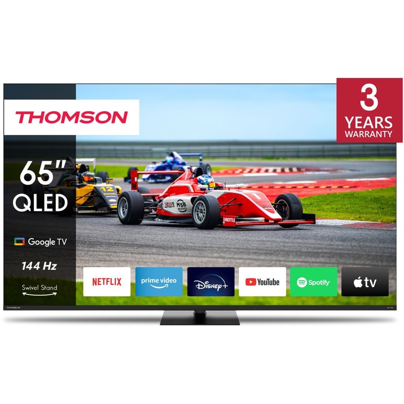 THOMSON Thomson QLED 65 4K Google TV Τηλεόραση 65QG7C14 Pro