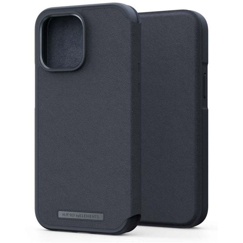 Θήκη Apple iPhone 14 Pro - Njord Genuine Leather MagSafe Wallet Case - Black