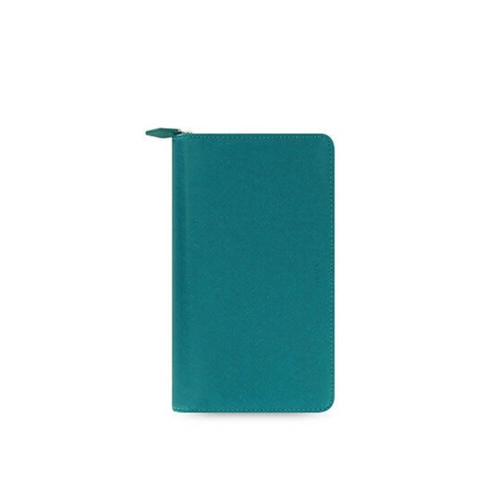 Organiser Filofax Compact με Φερμουάρ Saffiano - Aquamarine image 0