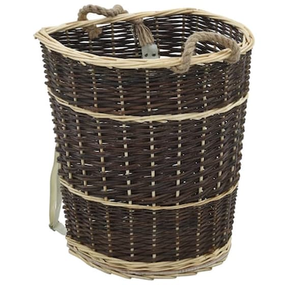 Vidaxl Καλάθι Πλάτης Για Μεταφορά Ξύλων 44,5x37x50 Εκ. Από Φυσική Ιτιά image 0