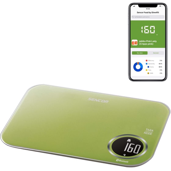SENCOR SKS 7070GG 1gr/5kg Πράσινο Ψηφιακή Ζυγαριά Κουζίνας image 1