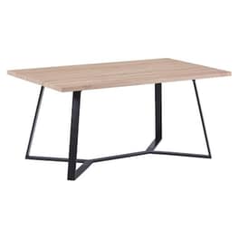Τραπεζι Aldwin Hm8551 01 Με Mdf Επιφανεια Sonama Μεταλλικα Ποδια 160x90x75υ Εκ