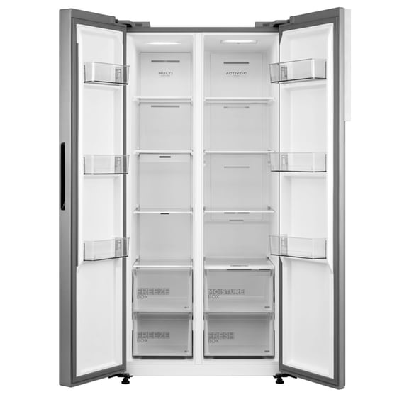 MIDEA MDRS619FIE46 No Frost 460 Lt Inox Ψυγείο Ντουλάπα image 1