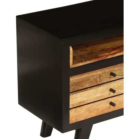 Έπιπλο Τηλεόρασης VidaXL από Ξύλο 120x30x50cm - Καφέ/Μαύρο image 11