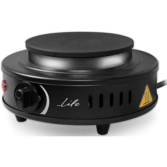 Επιτραπέζια Εστία Εμαγιέ LIFE Mataki 221-0183 500 W Μαύρο image 0