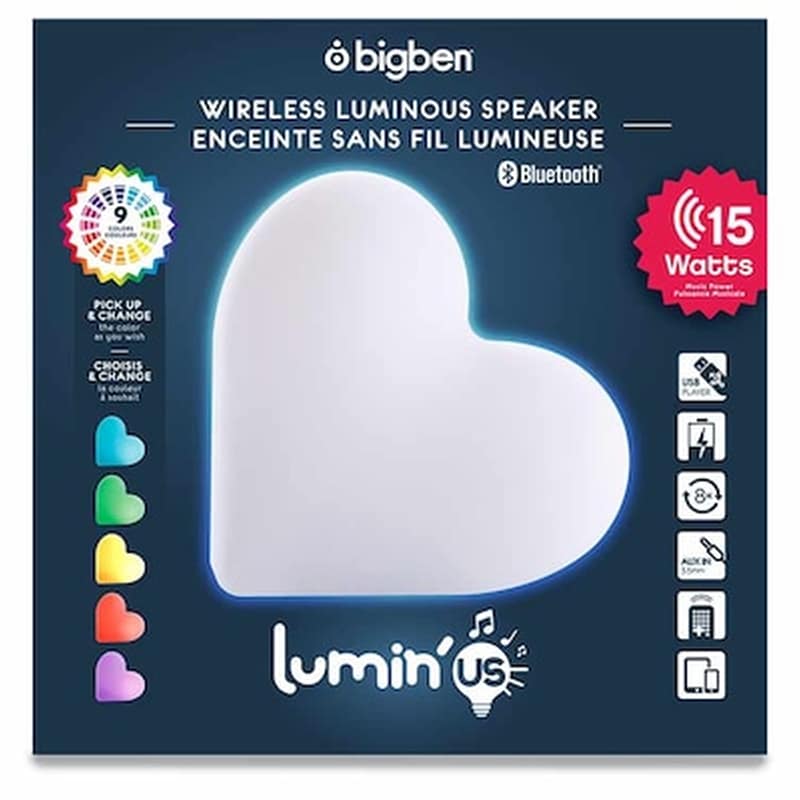 06331 WRLSS LUMINOUS SPEAKER HEART