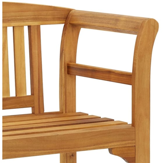 Παγκάκι Κήπου VidaXL από Μασίφ Ξύλο Ακακίας 114x46x82 cm - Καφέ image 4