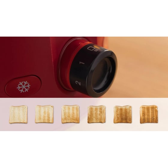 BOSCH COMPACT MYMOMENT TAT2M124 2 Θέσεων 950W Κόκκινο Φρυγανιέρα image 4