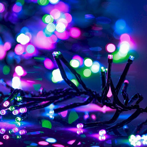 Λάμπακια Cluster Vidaxl Με 2000 LED Από PVC 17m - Παστέλ Πολύχρωμα image 4