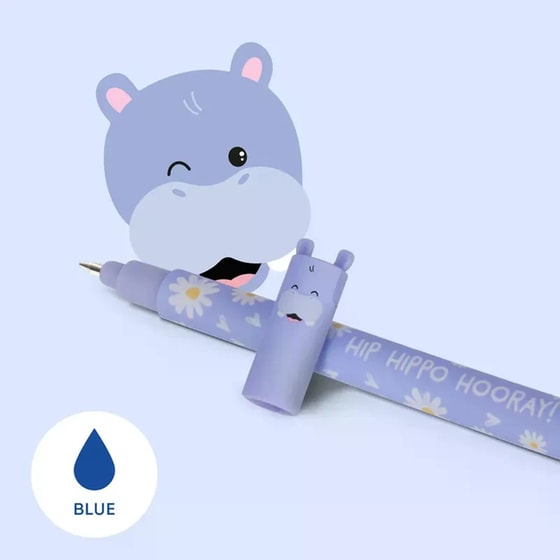 Στυλό Gel Legami Erasable Hippo 0.7 mm Μπλε image 2