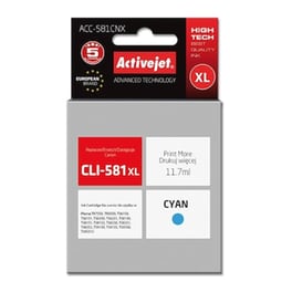 Συμβατό Canon Cli-581XL Κυανό Μελάνι Εκτυπωτή Cli-581cXL