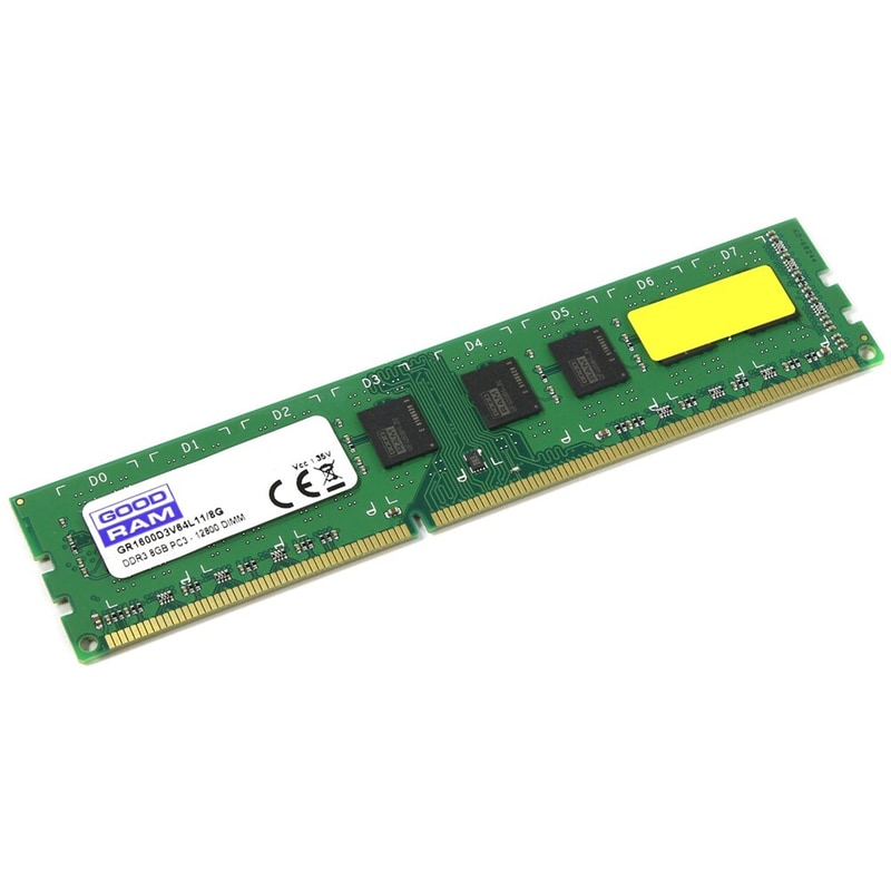 GOODRAM Μνήμη Ram Goodram GR1600D3V64L11/8G DDR3 8GB 1600MHz για Desktop