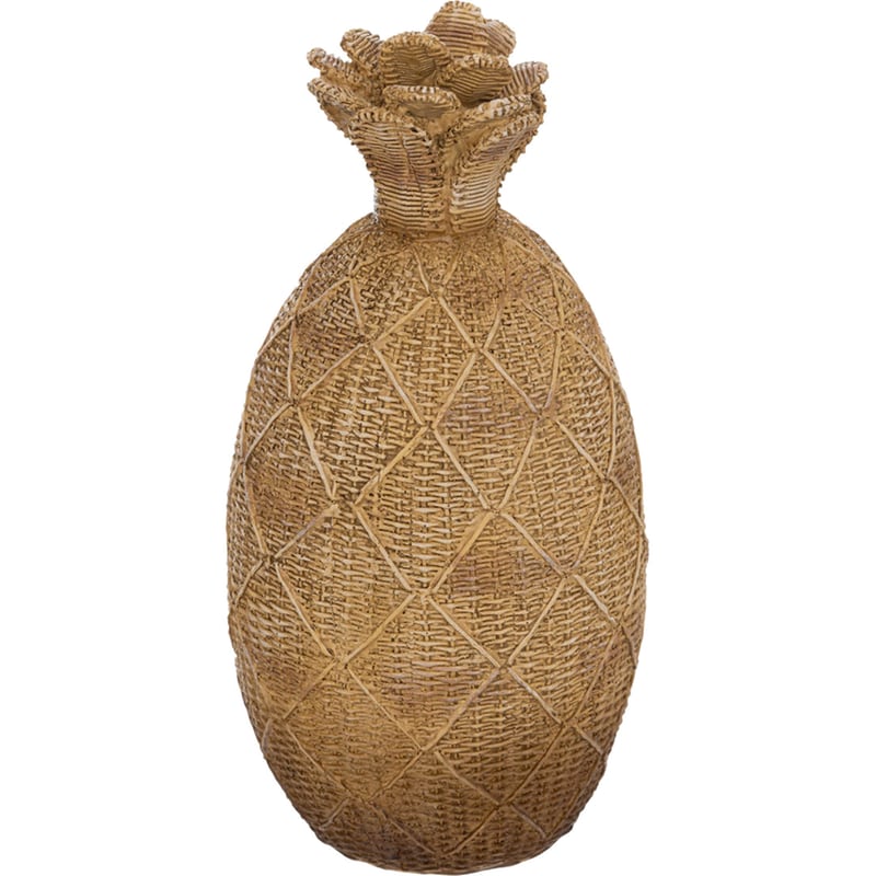 Διακοσμητικός Ανανάς Spitishop από Polyresin 14.5x28cm - Καφέ SPITISHOP