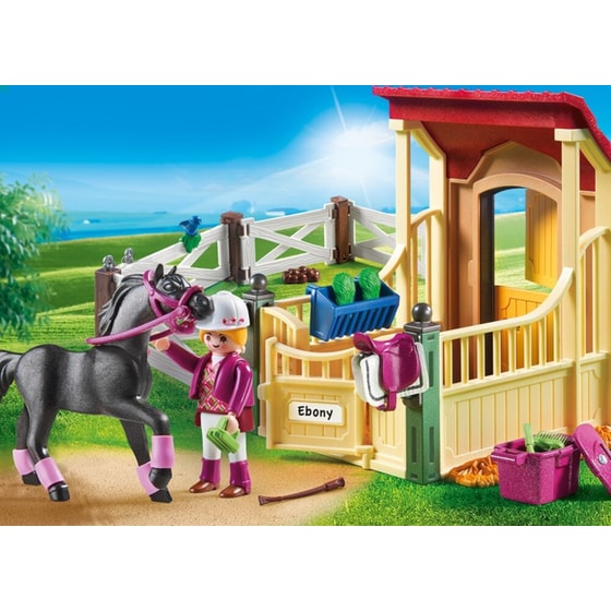 PLAYMOBIL® Αραβικό Άλογο Απαλούζα με Σταύλο (6934) image 0