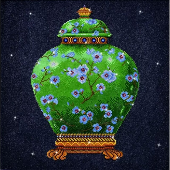 Diamond Dotz Βάζο Πράσινο 52χ52 image 1