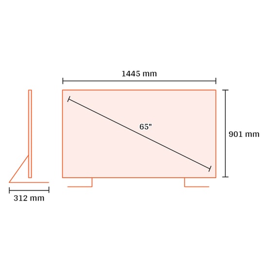 Xiaomi 65 " Mini LED X 65" 4K Google TV Τηλεόραση image 2