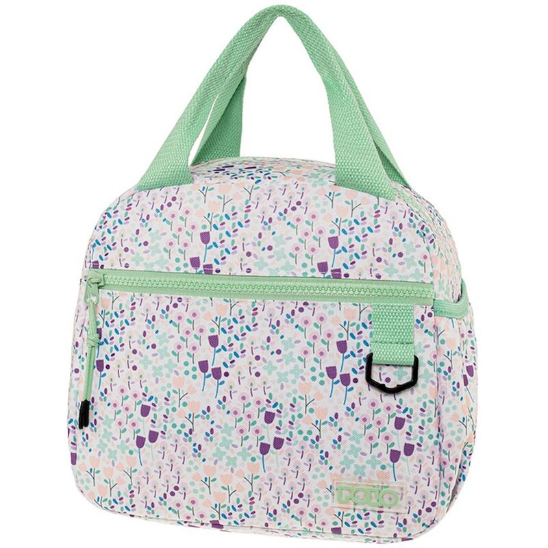 Τσαντάκι Φαγητού Polo Coolmi Flowers Mint