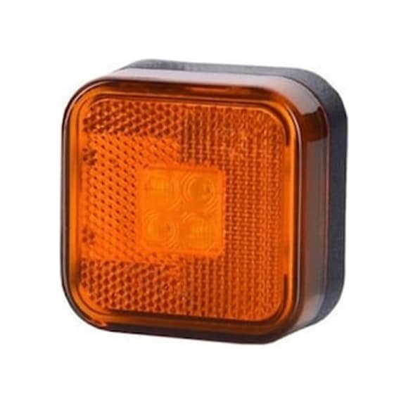 M-tech Φως Ογκου Ανακλαστικο Ld097 12/24v 4led Horpol Πορτοκαλι 67x67mm -1τεμ. image 0