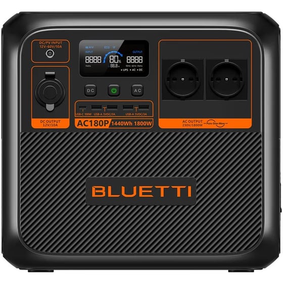 Bluetti Power Station AC180P 1.440Wh - Μαύρο image 0
