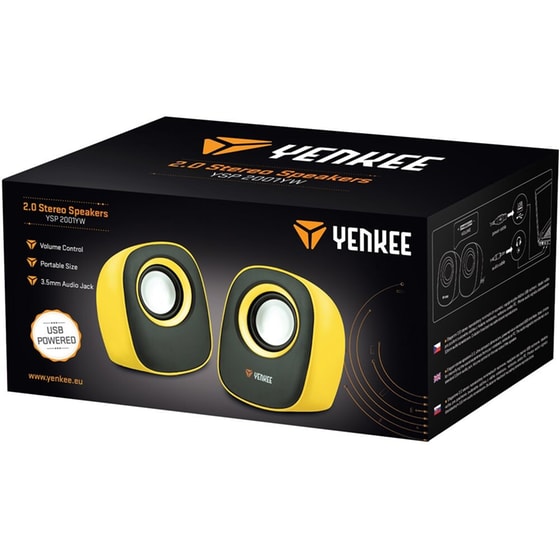 Ηχεία 2.0 Yenkee Stereo YSP2001YW Κίτρινο image 3