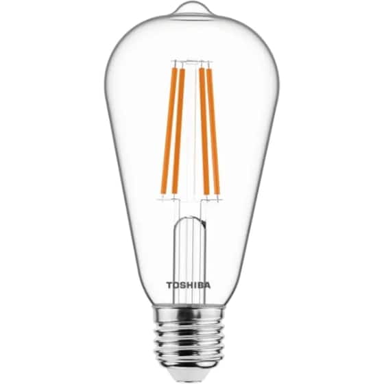 Λάμπα LED Toshiba Filament ST64 E27 7W 2700K - Θερμό Λευκό image 0