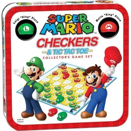 Super Mario Checkers & Tic Tac Toe Επιτραπέζιο (USAopoly)