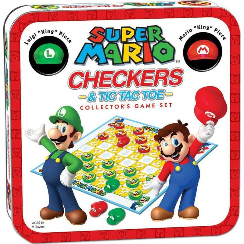 USAOPOLY Super Mario Checkers Tic Tac Toe Επιτραπέζιο (USAopoly)