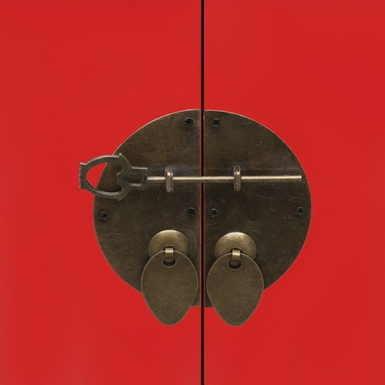 Κομοδίνο Vidaxl Από Ξύλο Παυλώνιας 38x28x52 cm  - Κόκκινο image 3