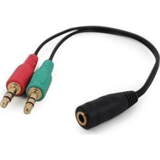 Cablexpert Μετατροπέας 35mm 2x  Male σε 35mm Female image 0