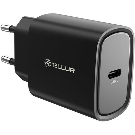 Φορτιστής Πρίζας Tellur USB-C 20W - Black image 0