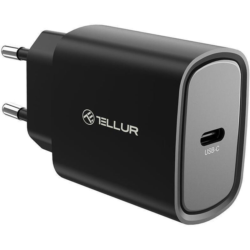 TELLUR Φορτιστής Πρίζας Tellur USB-C 20W - Black