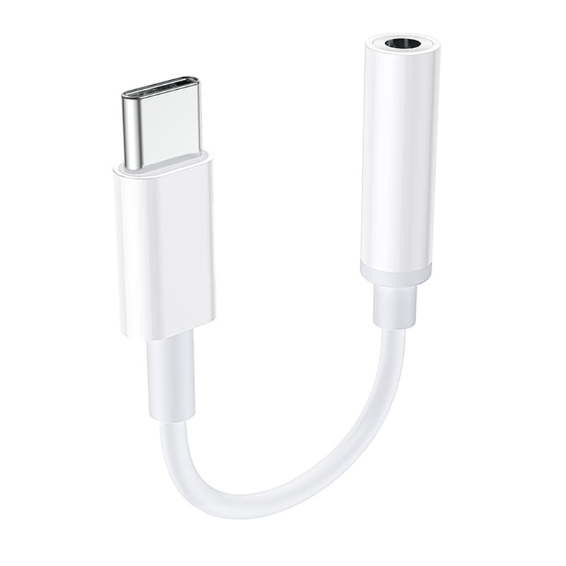 ADAPTER LAMTECH TYPE-C TO JACK 3,5MM WHT