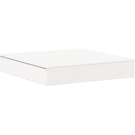 VidaXL Αμμοδόχος με Κάλυμμα 111x111x19.5cm Ξύλινη - Λευκό