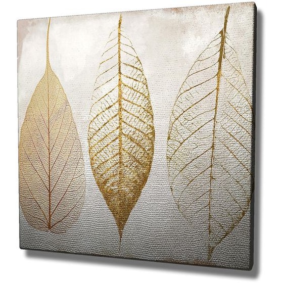 Μοντέρνος Πίνακας 24Mall Φύλλα 45x45 cm image 0