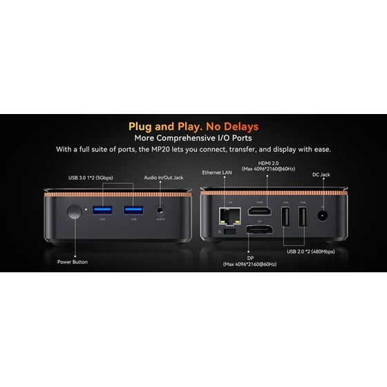 Desktop Blackview MP20 Mini (N150/16GB/512GB SSD/UHD Graphics/Win11Pro) image 8