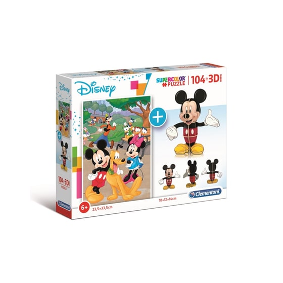 3D Παζλ Mickey Mouse Clementoni (104 Κομμάτια) image 0