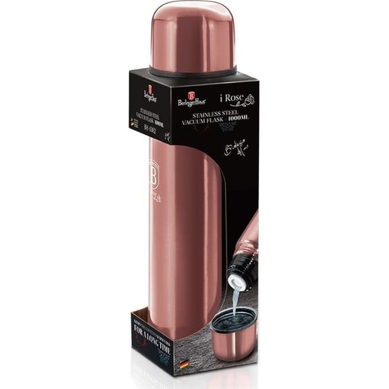 Μπουκάλι Θερμός Berlinger Haus Ανοξείδωτο Rose Gold 1L image 2